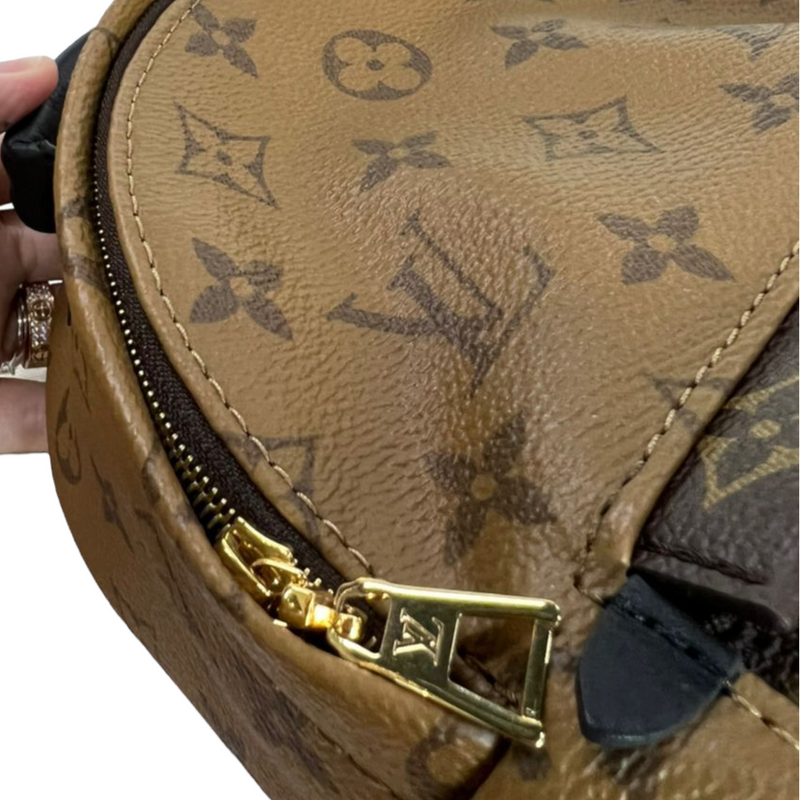 Authentic vs fake Louis Vuitton Palm Springs Mini Backpack (Real vs Fake) 