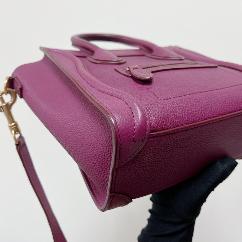 Nano Luggage Tote Purple GHW