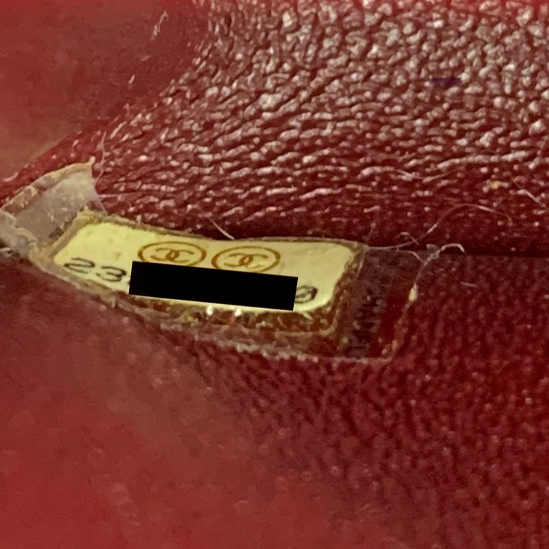Small Trendy CC Lambskin Red GHW