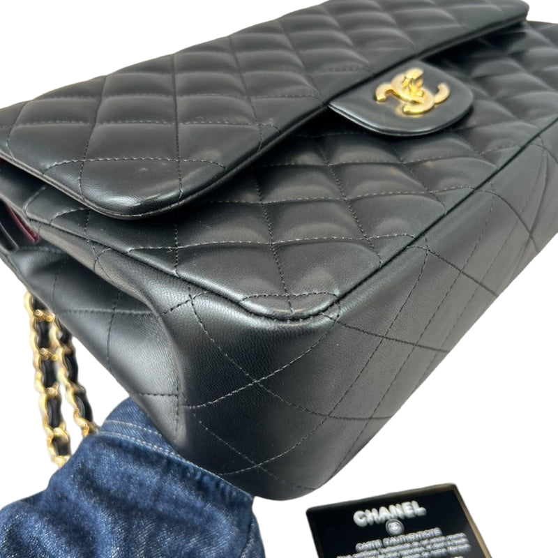 Classic Double Flap Jumbo Lambskin Black GHW