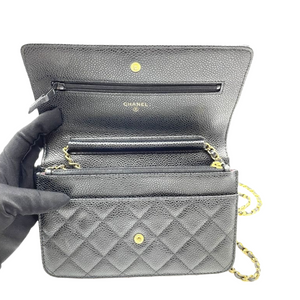 WOC Quilted Caviar Black GHW