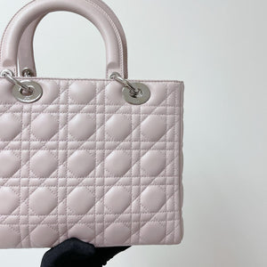 Lady Dior Medium Lambskin Pink SHW