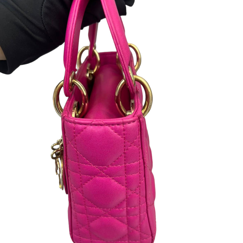 Mini Lady Dior Lambskin Pink GHW