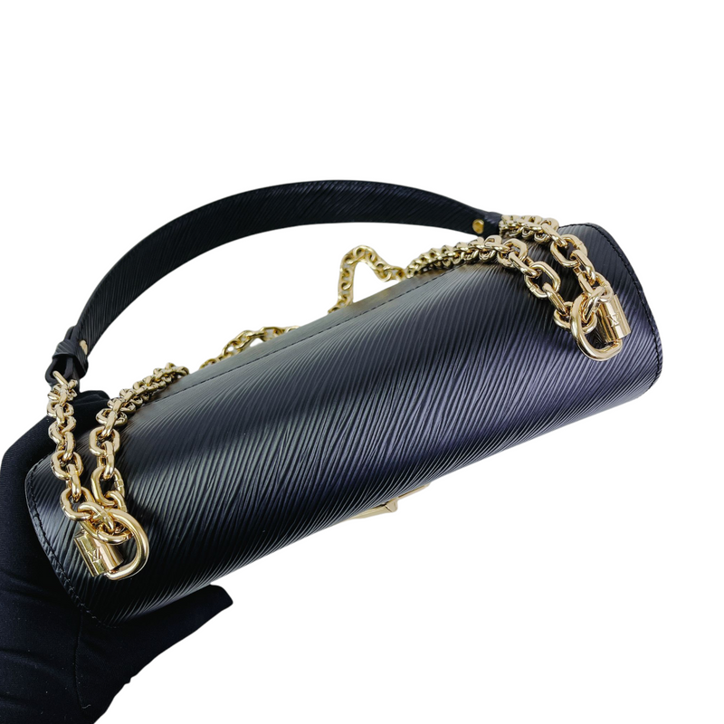 Twist Epi Leather MM Black GHW