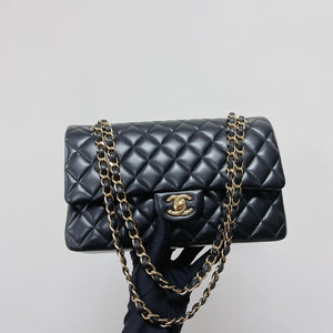 Classic Flap Medium Lambskin Black GHW