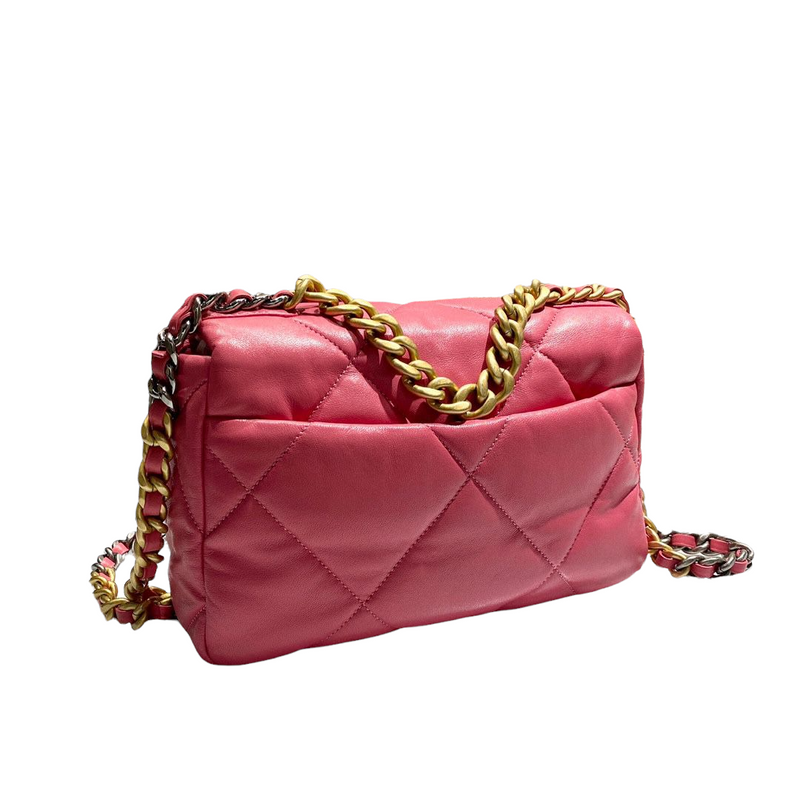 Chanel 19 Lambskin Pink Mixed Hardware