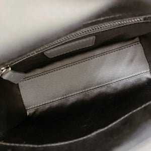 Embellished Cannage Satin Mini Lady Dior Grey
