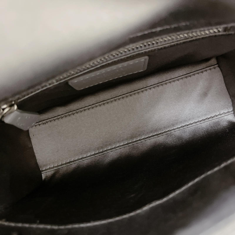 Embellished Cannage Satin Mini Lady Dior Grey