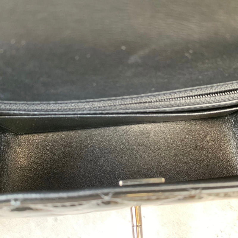 Classic Flap Mini Rectangle Patent Black BHW