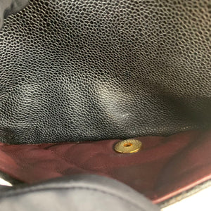 Medium Classic Flap Caviar Black GHW
