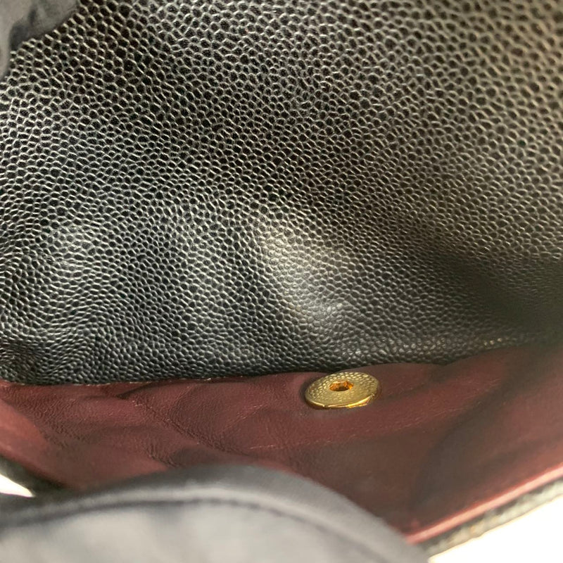 Medium Classic Flap Caviar Black GHW