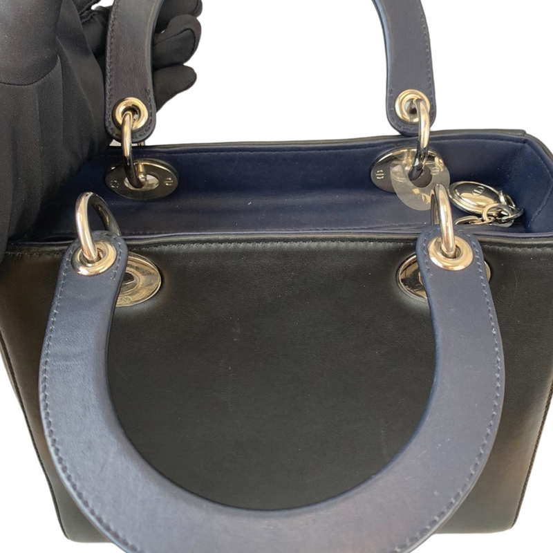 Medium Lady Dior Embroidered Black GHW