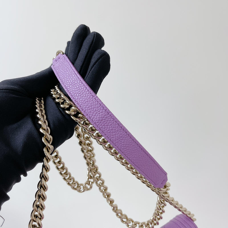 Boy Wallet on Chain Caviar Lilac LGHW