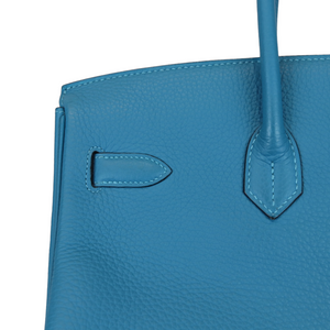 Birkin 35 Turquoise Clemence PHW