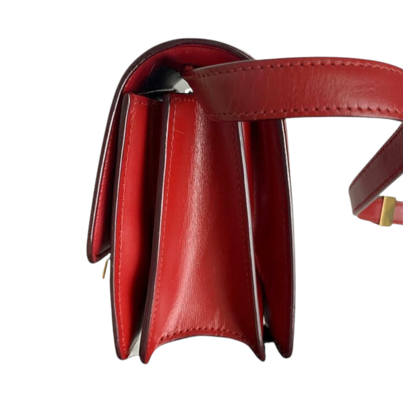 Classic Box Mini Smooth Calfskin Red GHW
