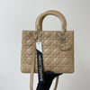 Lady Dior Lambskin Medium Beige GHW