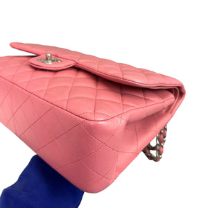 Jumbo Double Flap Lambskin Pink SHW