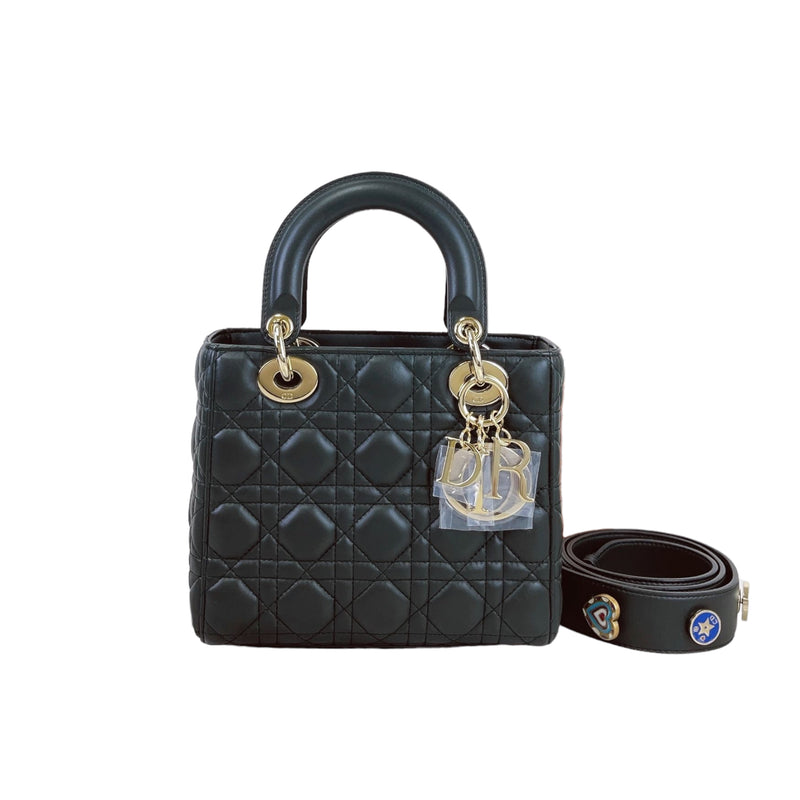 Lady Dior Lambskin Small Green SHW