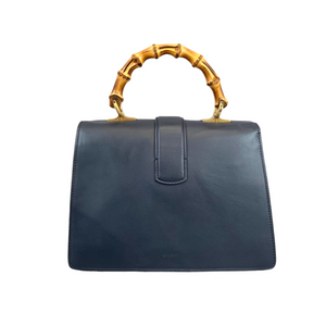 Medium Dionysus Bamboo Handle Calfskin Blue