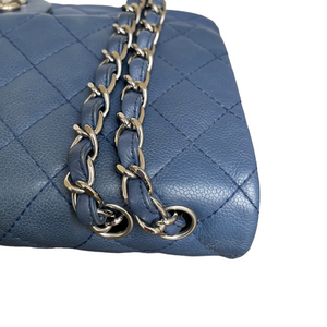Single Flap Jumbo Washed Caviar Blue SHW
