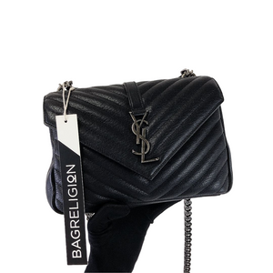 Chevron Quilted Medium College Black RHW