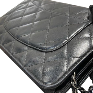 Classic Wallet on Chain Lambskin Black SHW