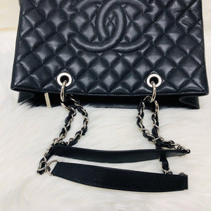 Chanel Black Caviar GST in Black with SHW