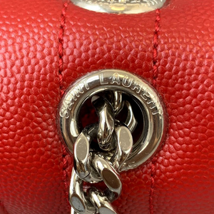 Medium Envelope Grain de Poudre Red GHW