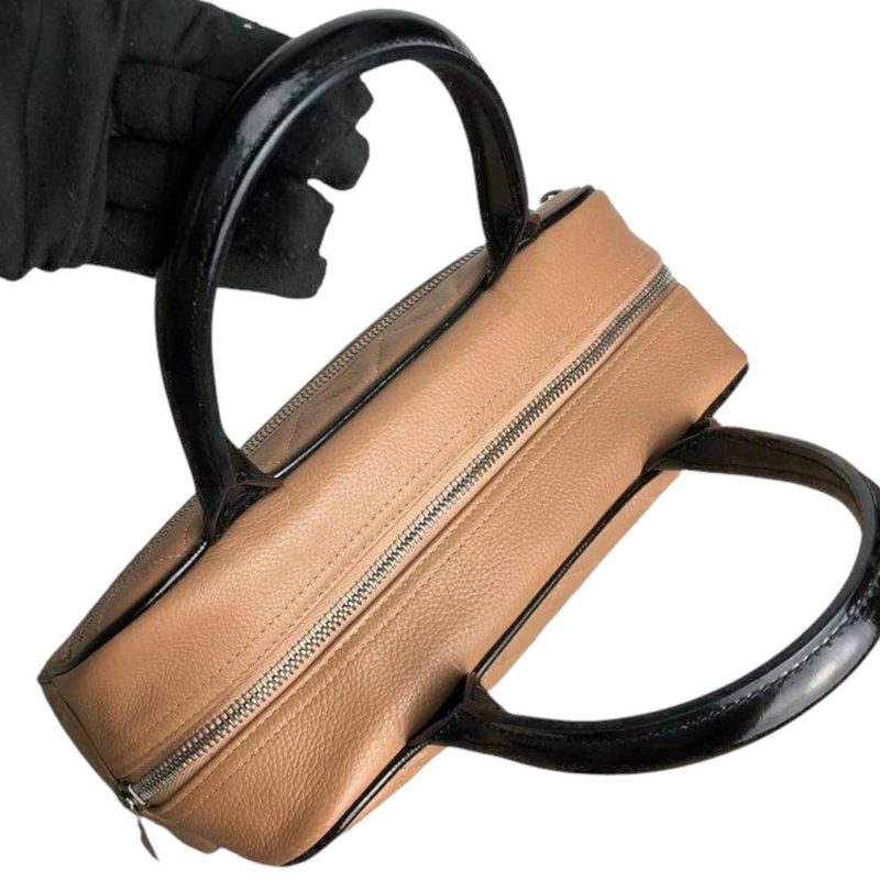 Vintage Bowling Bag Caviar Leather Brown