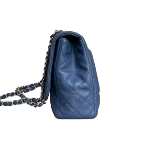 Single Flap Jumbo Washed Caviar Blue SHW