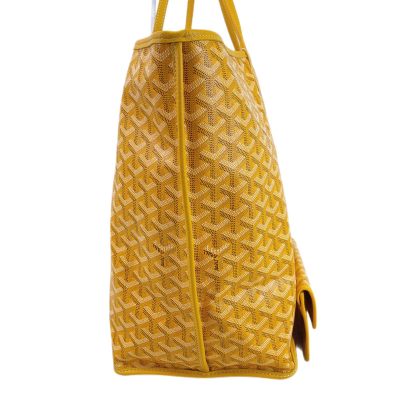 Goyard Saint Louis GM Canvas Tote Shoulder Bag Yellow