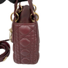 Small My Lady Dior Lucky Badges Lambskin Burgundy GHW