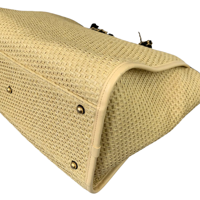 Deauville Large Straw Beige GHW