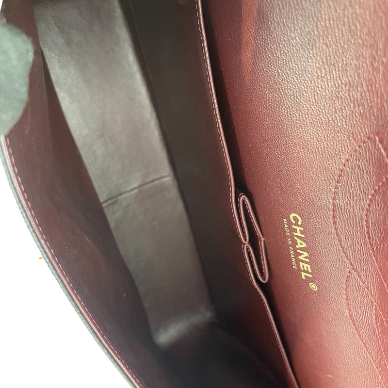 Jumbo Classic Double Flap Caviar Black GHW