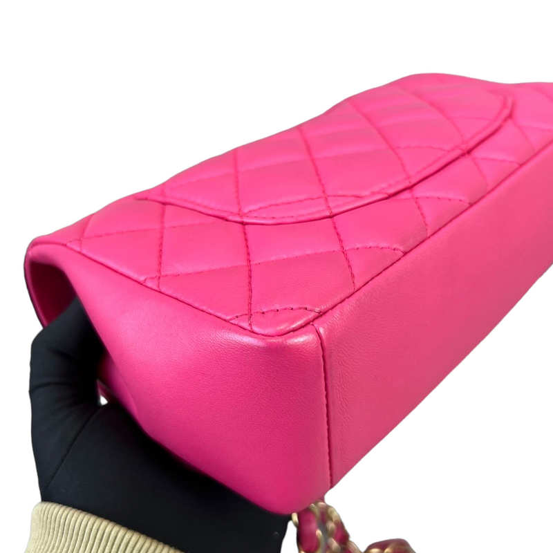 Mademoiselle Chic Mini Pink Lambskin GHW