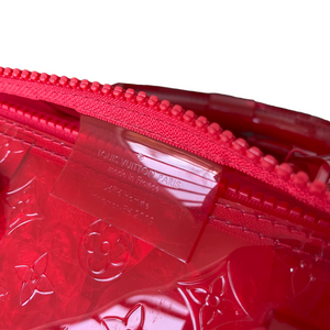 Keepall Clear SS19 Virgil Abloh Bandouliere 50 Red PVC