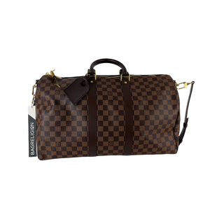 Damier Ebene Canvas Keepall Bandoulière 45 GHW