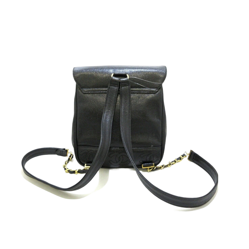 Vintage CC Backpack Caviar Black GHW