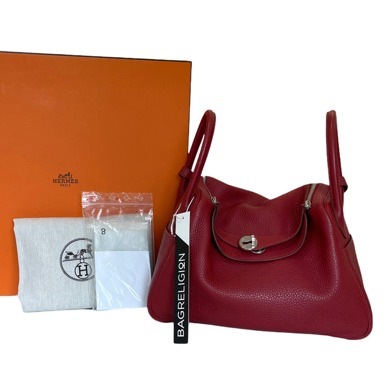 Orange Clemence Victoria Shoulder Bag W/PHW