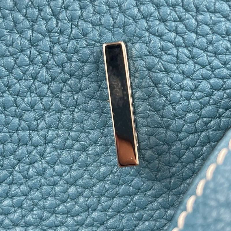 Birkin 35 Blue Jean Clemence PHW