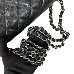 Jumbo Classic Double Flap Caviar Black GHW