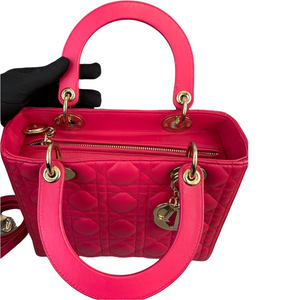 Lady Dior Lambskin Medium Pink GHW