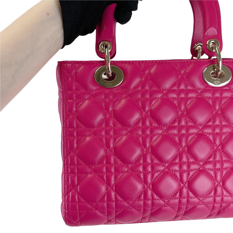 Lady Dior Medium Pink SHW