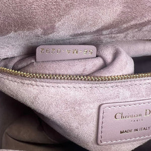 Lady Dior Lambskin Medium Taupe Flap GHW