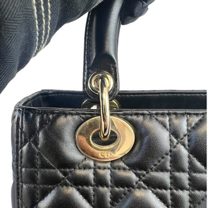 Lady Dior Medium Black GHW