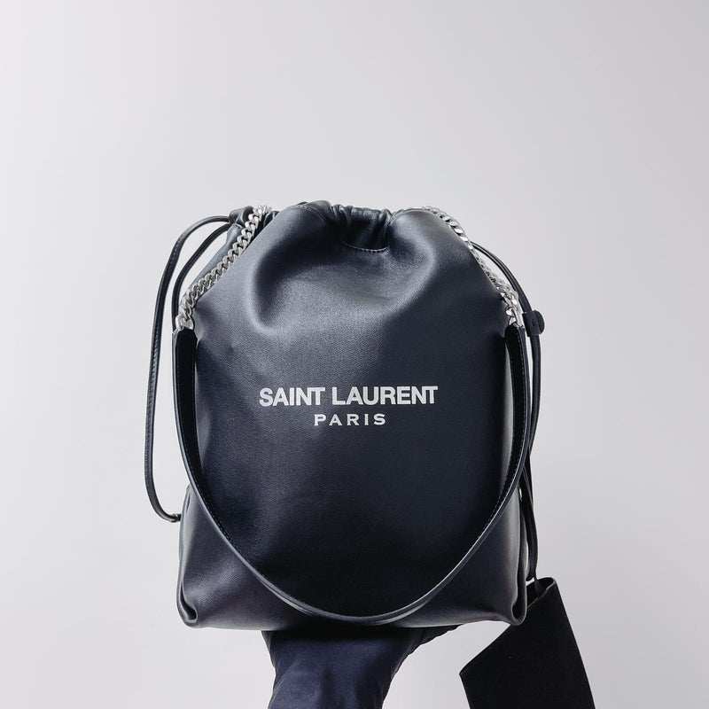 Les signatures - leather bucket bag black La Redoute Collections | La  Redoute