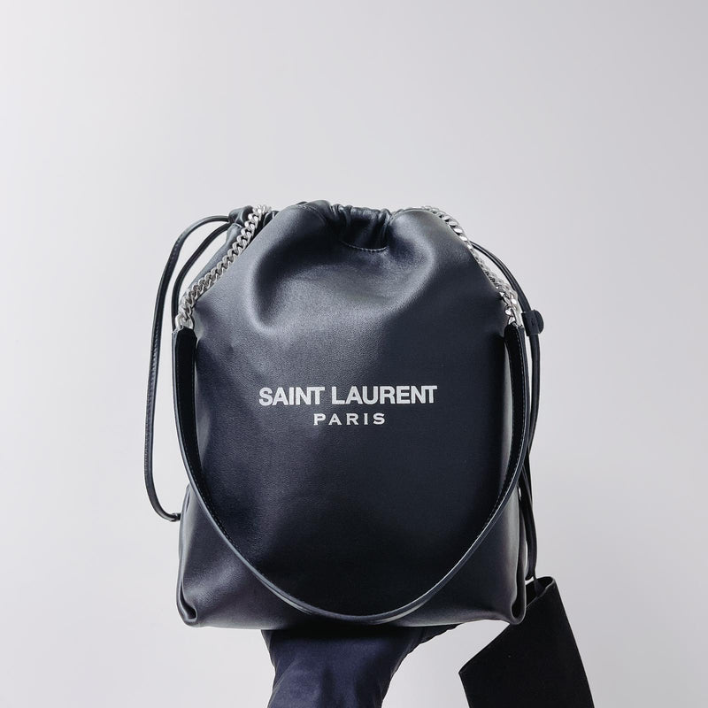 SAINT LAURENT Teddy Bucket Bag Black – Bag Religion