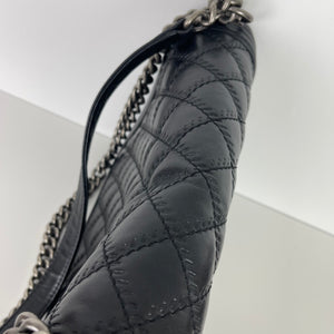 Large Le Boy Quilted Calfskin Black RHW