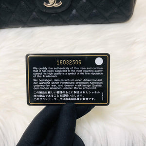 Classic Double Flap Jumbo Bag in Black Caviar with SHW