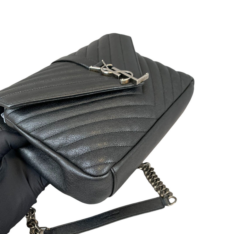 Chevron Quilted Medium College Black RHW